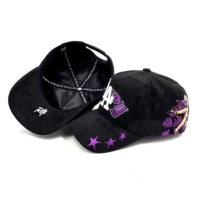 Casquettes de baseball en daim de haute qualité avec broderie 3D, strass, flamme de feu, doublure en soie, coton Gamuza, métal