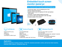 Monitor LCD Layar Sentuh Terbuka Industrial SeeTouch IP65 Kecerahan Tinggi 17 Inci 10 Titik Sentuh Kapasitif Rasio Aspek 4:3