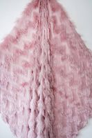 Cils tombants multicolores et doux Tissu pour robe à pompons longs Tissu jacquard à fleurs garni pour une tenue de scène élastique à la mode