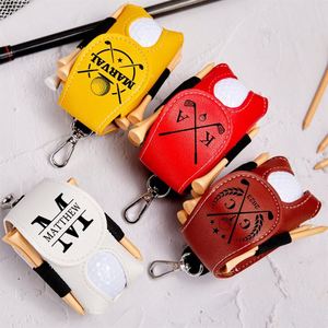 12 Portable Mini <b>Golf</b> Ball Bag Model Maxfree Made of PU Leather with <b>Golf</b> Ball Holder and Tee Holder - Product Image 1