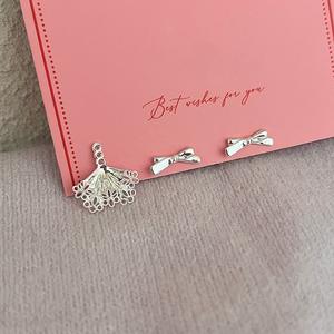 Pendientes de Plata de Ley S925 con Baño de Oro de 18K y Diseño de Lazo, Elegantes Accesorios para las Orejas con Estilo de Doble Uso y Colgante Trasero - Product Image 5