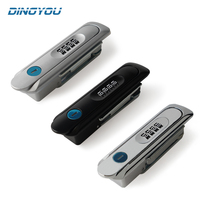 DINGYOU Prix de gros MS819 Serrure de meuble en alliage de zinc noir mat poli, étanche, double antivol, mot de passe à 3 chiffres