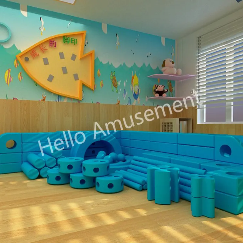 Children's indoor playground creative education EVA foam building block soft play center for daycare