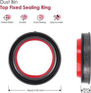 Remplacement de la bague d'étanchéité fixe du dessus du bac à poussière pour les pièces d'accessoires de réparation d'aspirateur Dysons <span class=keywords><strong>V10</strong></span> SV12 - Product Image 3