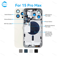 STAROZON Coque arrière de haute qualité pour iPhone 15 Plus Pro Max, qualité ORI, remplacement de la coque arrière du téléphone