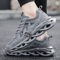 Chaussures de sport athlétiques pour hommes, semelle extérieure en caoutchouc antidérapante, absorption des chocs, tissu en maille, baskets de jogging et de gym pour hommes