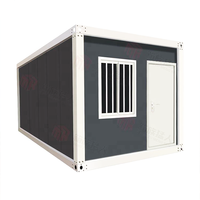 Conteneur préfabriqué modulaire en acier avec fenêtres, pièce résidentielle mobile, bureau portable, projet clé en main