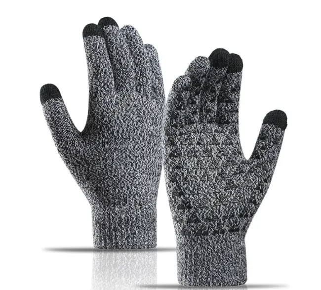 Men's and women's Winter Knit Touchscreen Gloves warm touch gloves Texting Anti-slip Gloves for Adults