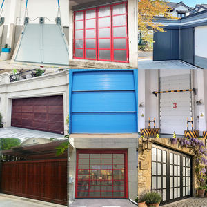 <span class=keywords><strong>Porte</strong></span> <span class=keywords><strong>de</strong></span> <span class=keywords><strong>garage</strong></span> segmentée sans cadre en verre miroir <span class=keywords><strong>coulissante</strong></span> et pliante pour villa, antivol et insonorisée - Product Image 6