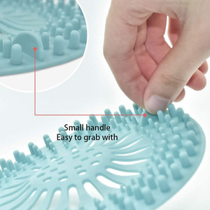 Filtro per copertura del lavandino in Silicone raccoglitore per <span class=keywords><strong>capelli</strong></span> tappo per <span class=keywords><strong>capelli</strong></span> in Silicone durevole filtro per <span class=keywords><strong>doccia</strong></span>/tappo per bagno - Product Image 4