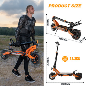 Trottinettes électriques puissantes pour adultes RCB D7/D7 PRO 250W EU, 48V 27AH, pneus en aluminium, 65KM/H, pliables, étanches - Product Image 5