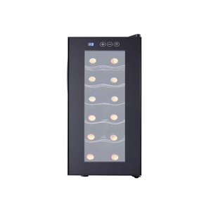 Refrigerador de lujo de <span class=keywords><strong>12</strong></span> <span class=keywords><strong>botellas</strong></span> con puerta de vidrio para vino y bebidas para bar - Product Image 2