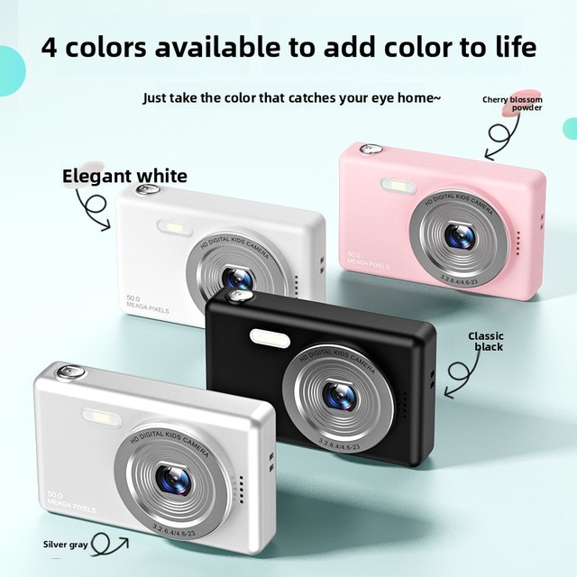 48 Million Pixels HD Digital Compact Camera, Portable for Home Use, Students and Children