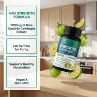 Qbioflex GMP - Extrait naturel de Garcinia Cambogia personnalisé - Brûleur de graisse rapide - Capsules amincissantes à base de Garcinia Cambogia pour la perte de poids