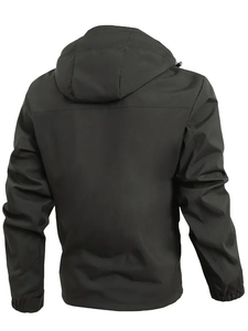 Dropshipping Manteau coupe-vent léger et imperméable à capuche pour hommes Manteau coupe régulière pour le printemps et l'automne à l'extérieur - Product Image 2
