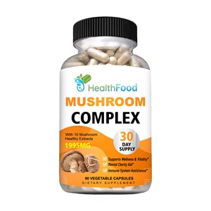Cápsulas de Complejo de Hongos de Rápida Absorción, Contienen Polvo de Cordyceps Sinensis con Melena de León, Apoya la Inmunidad y la Salud - Product Image 1