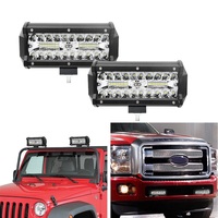 Barre lumineuse Led 7 pouces/lampe de travail 120W Spot Led lampe de travail barre Spot faisceau pour camion tracteur tout terrain 4x4 SUV ATV accessoires de voiture
