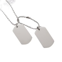 Chaîne de pull en acier inoxydable style militaire hip-hop, collier en bambou long, urbain, unisexe, tendance, nouveauté