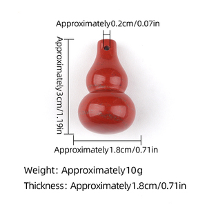 30MM Calabash Shaped Rose Quartz Stone <span class=keywords><strong>Pendant</strong></span> com Hole Healing Crystal Stone Artesanato Decoração para Colar Fazendo Presente - Product Image 2