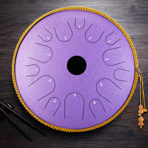 <span class=keywords><strong>Hangdrum</strong></span> de Cobre Fino de 14'' Suministrado por Fábrica, Tambor Handpan Dorado en Tono C Natural - Product Image 2