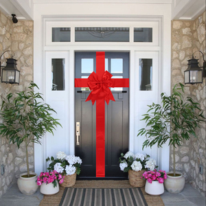 Fiocco Natalizio Personalizzato Grande per <span class=keywords><strong>Porta</strong></span> d'Ingresso, Fiocco per <span class=keywords><strong>Porta</strong></span> dell'Armadio, Fiocco Regolabile per Porte Natalizie <span class=keywords><strong>con</strong></span> Fibbia - Product Image 6