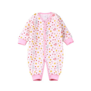 Automne nouveau-né bébé barboteuse couches ramper combinaison avec Air coton rembourrage une pièce impression tenue pour la saison d'hiver ODM approvisionnement - Product Image 5