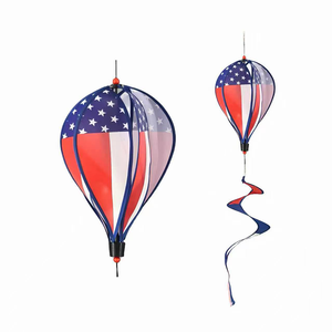 Groothandel VS Onafhankelijkheidsdag Adelaar Vlag PVC Waterdichte Heteluchtballon Pinwheel Windmolen <span class=keywords><strong>Spinner</strong></span> Tuinversieringen - Product Image 2
