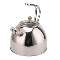 Bouilloire sifflante de cuisinière, conception durable et résistante à la chaleur compatible avec l'induction en acier inoxydable