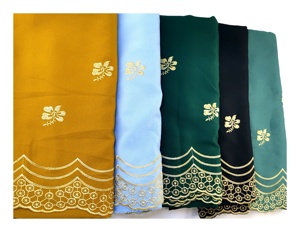 4 Way130-140GSM Como Crepe thêu phụ nữ hàng may mặc phổ biến nhất Malaysia Dubai Pakistan sáng tạo dệt - Product Image 5