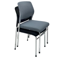 Chaise de bureau en maille empilable bon marché avec mousse empilable pour la maison salle d'attente conférence réception exécutive visiteur invité