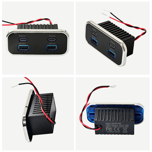 Cargador <span class=keywords><strong>de</strong></span> Coche <span class=keywords><strong>USB</strong></span> Personalizado <span class=keywords><strong>de</strong></span> 12V 24V con 4 Puertos <span class=keywords><strong>USB</strong></span>, PD3.0 Tipo <span class=keywords><strong>C</strong></span> y Tipo A, Carga Rápida 3.0 - Product Image 2