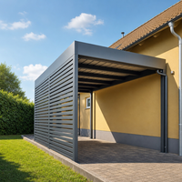 Pergolas et gazebos OEM pour l'extérieur, meubles de jardin 4x4, pergola bioclimatique en aluminium, taille personnalisée, éclairage LED