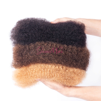 Prix de Gros d'Usine Cheveux Humains Afro Crépus en Vrac de Haute Qualité 100% Non Traités Couleur Naturelle Cheveux Humains Afro Crépus 4C en Vrac