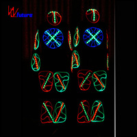 Costume de danse lumineux à LED, tenue de scène éclatante, vêtement élastique et respirant pour spectacle sur scène, carnaval, fête, Halloween
