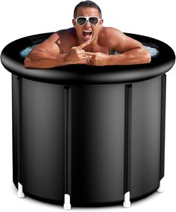 Bañera inflable portátil de alta resistencia de 112 galones, bañera de recuperación de cápsulas de hielo, terapia de agua fría para atletas, piscina de inmersión, bañera de hidromasaje al aire libre - Product Image 1