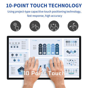 Tableau blanc interactif intelligent personnalisé, nouveau, 55-98 pouces, double système d'exploitation Android Windows <span class=keywords><strong>OPS</strong></span>, écran tactile PCAP, 4K UHD, USB - Product Image 4