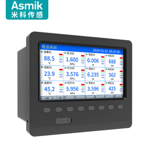 Registrador de Datos Multicanal Asmik de 2 Canales MIK-R6000C, Registrador de Temperatura, Presión, Flujo, Potencia y Corriente - Product Image 2