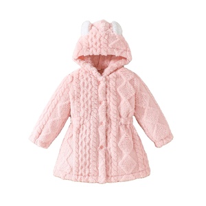 Abrigos Largos de Felpa Gruesa para Niñas al por Mayor, para Otoño e Invierno, Ecológicos, Resistentes al Viento, 100% Poliéster de Calidad - Product Image 1