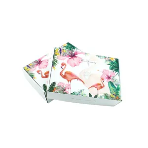 Wholesale standard size colorful carton shipping box flat plain box