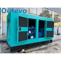 Groupe électrogène diesel super silencieux sur remorque mobile avec ATS pour chantier de construction, générateur de secours portable