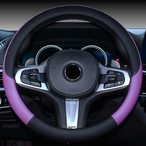 <span class=keywords><strong>Funda</strong></span> Protectora Decorativa Universal para <span class=keywords><strong>Volante</strong></span> de Cuero PU de 38 cm para Modelo de Coche <span class=keywords><strong>A4</strong></span> - Product Image 3