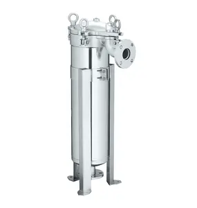 Stainless Steel SUS304/316L Single/Multi-Bag Filter Housing for Chemical Liquid High Flow Filtration