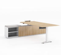 Bureau de direction en coin en forme de L-Maximise l'espace de bureau pour les gestionnaires