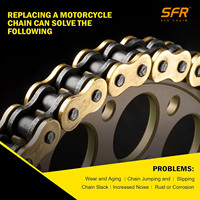 Kit de Transmisión y Cadena para Motocicleta SFR Durable 150cc 428/428H para Suzuki GN125 EN125
