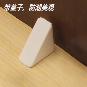 Soporte de Esquina de Plástico Grande de una Pieza con Cuatro Orificios, Conector Triangular en Forma de L para Fijación en Ángulo Recto de 90 Grados - Product Image 3