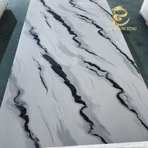中国工場製 高光沢 PVC 大理石シート 防水 内装壁パネル材 ホテル・ヴィラ用 - Product Image 3