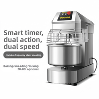 Mélangeur à pâte commercial robuste 8-15 kg, nouveau robot de cuisine industriel pour biscuits, machine à pâte spirale 40 L pour farines