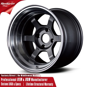 ล้อฟอร์จ RAYS <span class=keywords><strong>TE37V</strong></span> ขนาด 15-22 นิ้ว 4x100 5x114.3 สำหรับ Mazda MX-5 Toyota Supra Nissan 350Z Honda Civic BMW E46 Subaru BRZ - Product Image 1