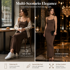 Abito Lungo a Sirena per Donna con Logo Personalizzato, Compressione Seconda Pelle, Cinturino Regolabile, Doppio Strato - Product Image 4