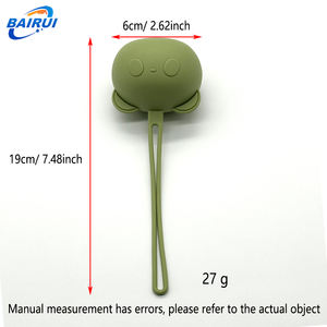 Boîte à sucettes en silicone en forme de panda sans BPA, lot de 2, support portable anti-poussière, rangement hygiénique pour bébés, cadeau de voyage - Product Image 3